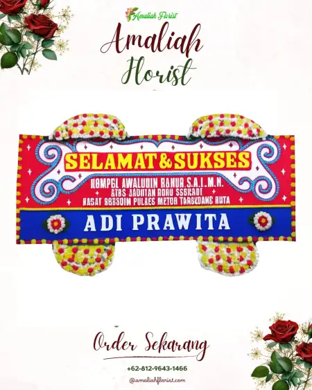 Papan Bunga Ucapan Selamat Sikapak Timur